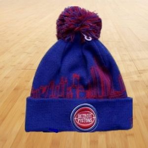 Detroit Pistons Winter Pom Knit Beanie